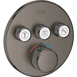 Grohe GRT SmartControl term. til indbyg, 3 ventiler 3SC, Børstet Hard Graphite 29121AL0