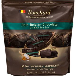 Bouchard chokolade - Lys - Karamel & Havsalt - 5g - 1 kg i box.