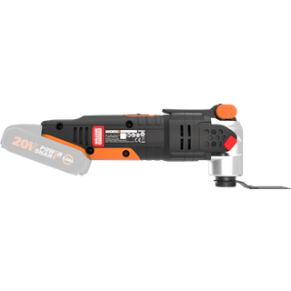 Worx 20V multifunktionsværktøj, kulfri, solo ✓ På lager - klar til levering og afhentning