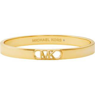 MK Precious Metal-Plated Brass Empire Logo Bangle - Gold - Michael Kors - ONE SIZE
