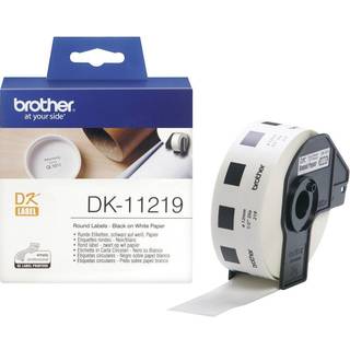 Round labels ø12 white paper (1200)