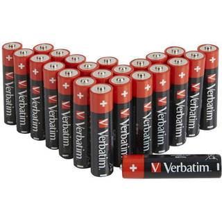 VERBATIM ALKALINE BATTERY AA 24 PACK