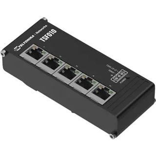 Teltonika TSF010 5-Port Flat Ethernet Switch 7-57 VDC (Without PSU)