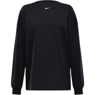 Oversized, langærmet Nike Sportswear Essential-T-shirt til kvinder - sort - S (EU 36-38)