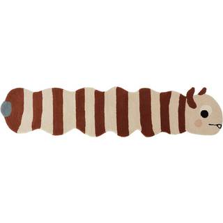 OYOY Leo larve tæppe 40x180 cm Caramel/Offwhite