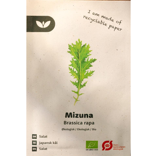 Økologiske Salat frø 'Mizuna' - 100 Økologiske Frø - Grøntsagsfrø