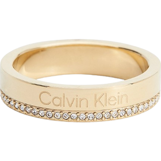 Calvin Klein 35000201 Damen-Ring Edelstahl Goldfarben Timeless