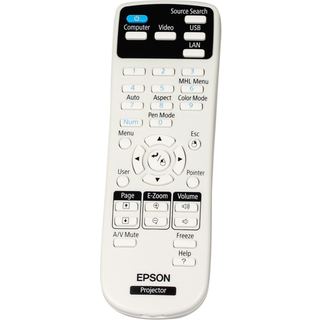 Epson 1613717 fjernbetjening Projektør Tryk på knapper