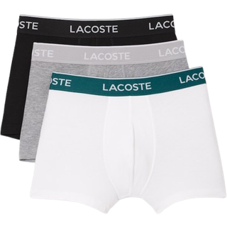 LACOSTE Herren Boxershorts grau,schwarz Baumwolle & Mix Gemustert