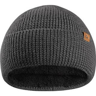 KIDS MERINO BEANIE WITH POLAR FLEECE - Grey / 1-Pack