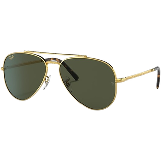 Ray - Ban Unisex RB3625 NEW AVIATOR 919631 Solbriller Metal Guld Grøn Pilot Normal