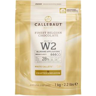 Callebaut Chokolade Callets W2 hvid 28% - 1 kg
