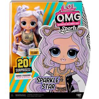 L.O.L. Overraskelse! OMG Sports Fashion Doll Sparkle Star med 20 overraskelser inklusive GoSporty-Chic modetj og tilbehr Julelegetjslegest Fa
