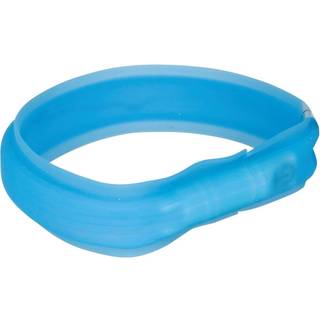 Trixie Flash Light Band USB Adjustable LED Safety Collar Green Size: L-XL 70cm/18mm