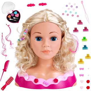 Prinsesse Coralie frisørdukke med makeup og hårtilbehør