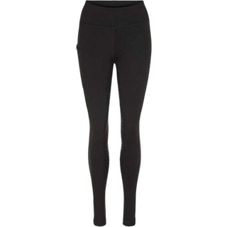 Equipage - Jenny vintertights med fullgrip - Sort / L