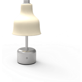 NUAD Avra Transportabel Bordlampe Børste Stål/Crème