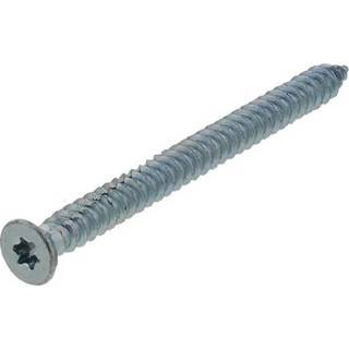 Spit karmanker skrue 7,5x72mm tx30 med hoved elforzinket pakke á 100 stk.