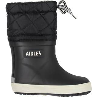 Aigle Noir Blanc Vintergummistøvle Giboulee Ii