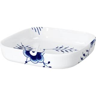 Royal Copenhagen Blå Mega Riflet firkantet ovnfast fad 25x25 cm