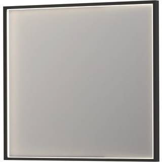 Sanibell INK SP19 rektangulært spejl 90x80cm på matsort aluramme