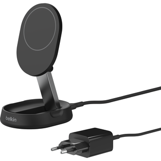 Belkin BoostCharge Pro foldbar trådløs opladningsstander (hvid)