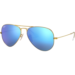 Ray - Ban Unisex RB3025 AVIATOR 112/17 Solbriller Metal Guld Blå Pilot Normal