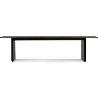 Normann Copenhagen - Panel Table 90 x 300 cm Black Dark Brown - Spiseborde - Simon Legald - Brun - Metal/Træ