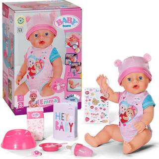 BABY Born Emma interaktiv dukke med tilbehør - 43 cm