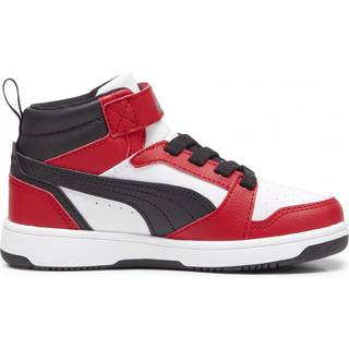 Puma Rebound V6 Mid Sneakers Kids, White, Size 27.5, Shoes - Red - 27.5