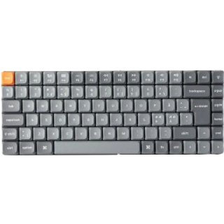 Keychron K3 Max QMK/VIA Wireless RGB Hot Swap Low Profile Brown - Gaming Tastatur - Uden Numpad - Nordisk - Grå