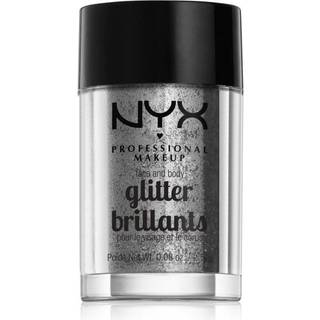 NYX Professional Makeup Face & Body Glitter Brillants Ansigts- og kropsglimmer Skygge 10 Silver 2.5 g - 2.5 g