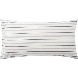 Lexington Striped Cotton Poplin pudebetræk 50x90 cm White
