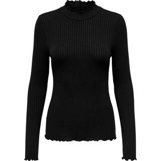 Fransiska Bluse, Black, XL