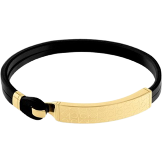 Calvin Klein Iconic Armbånd Læder 35000408 - Herre - Stainless Steel