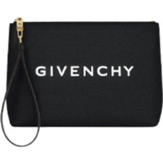 Givenchy Logo cotton-blend canvas clutch - beige - One Size