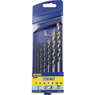 Irwin universalbor cordless 4-10 boxsæt med 5 bor t/træ, fliser, mursten + leca