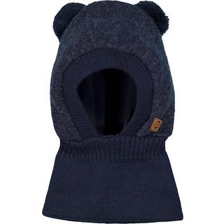 Mikk-Line Uld Balaclava w Strik - BLUE NIGHTS