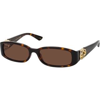 Gucci Kvinde GG1661S 002 Solbriller Injiceret Havana Brun Firkantet