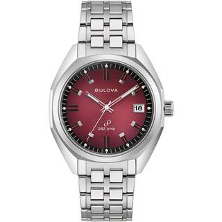 Bulova 96B401 Herrenuhr Jet Star Stahl/Weinrot