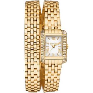 MK Petite Emery Pavé Gold-Tone Double Wrap Watch - Gold - Michael Kors - ONE SIZE
