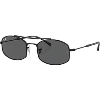 Ray - Ban Unisex RB3719 002/B1 Solbriller Metal Sort Grå Rund Normal