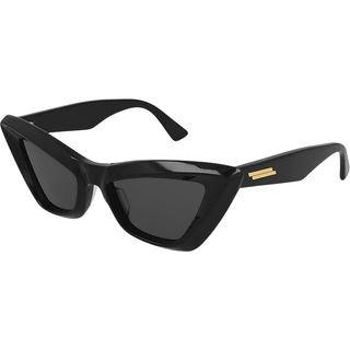 Bottega Veneta Kvinde BV1101S 001 Solbriller Acetat Sort Grå Cat Eye Normal
