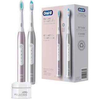 Oral-B El-tandbørster Pulsonic DUO SlimLuxe 4900 Platinum + Rosegold