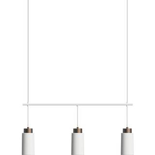 Herstal Edge pendel trio Mat hvid/Bronze