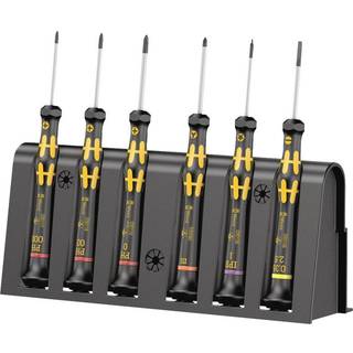 Wera 1550/6 ESD elektronik-skruetrækkersæt + rack, 9 dele