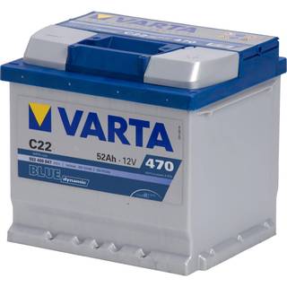 Bilbatteri - VARTA Blue Dynamic C22 - 552 400 047 (12 volt, 52 amp)