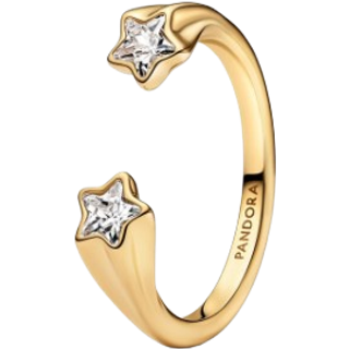 Pandora Gold Shooting Stars Open Ring - 54