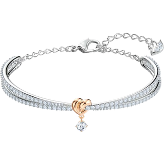 Lifelong Heart Armreif, Herz, Weiß, Metallmix