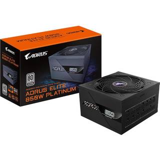 GIGABYTE AORUS ELITE P850W Strømforsyning - 850 Watt - 120 mm - ATX 3.0 - 80 Plus Platinum certified